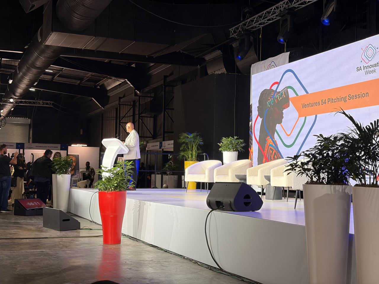 Pitching session stage at SA Innovation Week