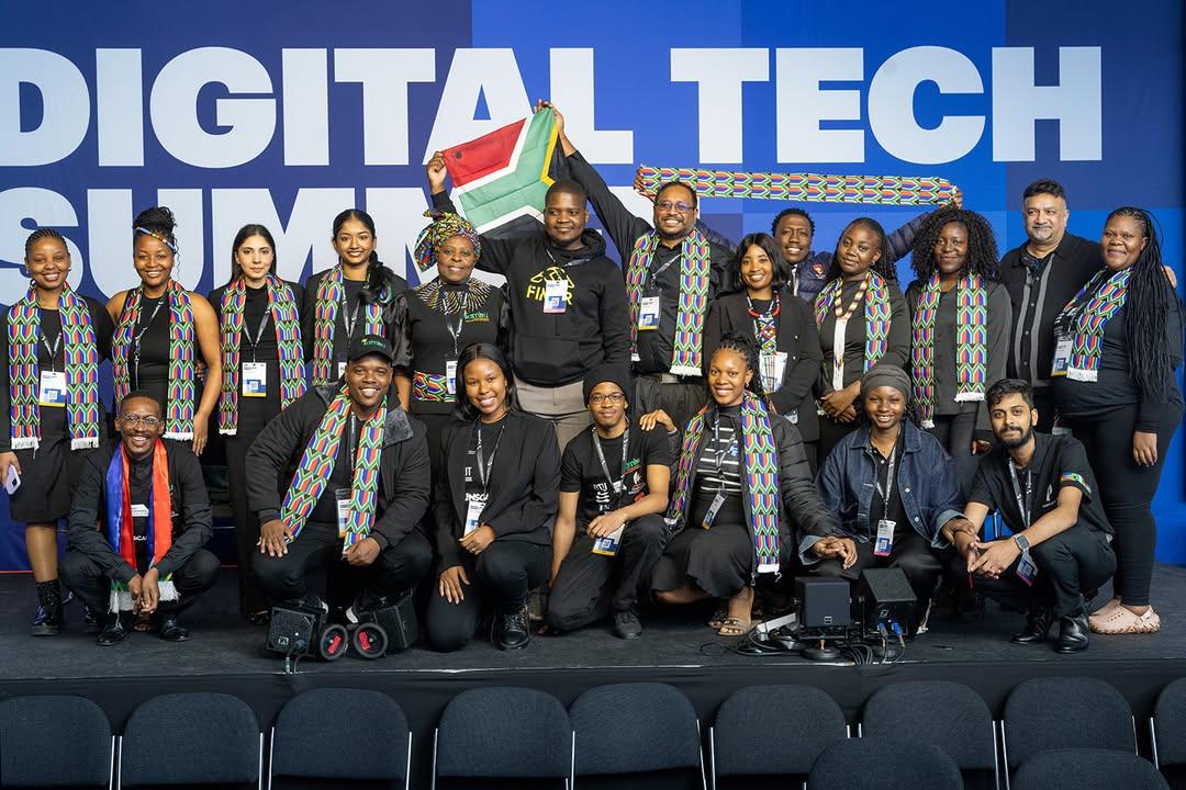 The Lynxio Tech team on stage with delegates at the Digital Tech Summit
